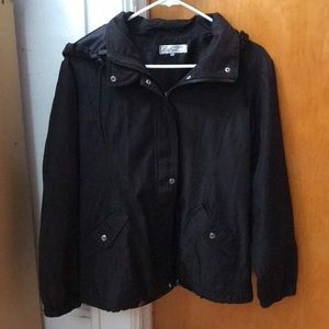 Women’s Black Lightweight Rain, Fall, Hiking Jacket Size S